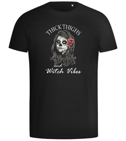 Thick Thighs Design - Comfort men's t-shirt_DEEP BLACK_front