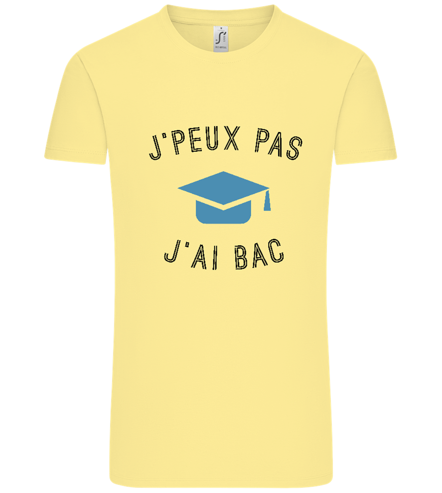 J'peux Pas J'ai Bac Design - Comfort Unisex T-Shirt_AMARELO CLARO_front