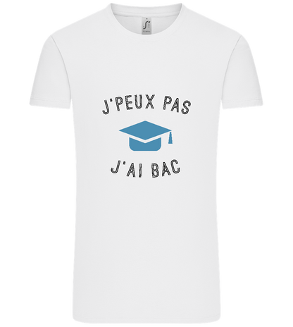 J'peux Pas J'ai Bac Design - Comfort Unisex T-Shirt_WHITE_front