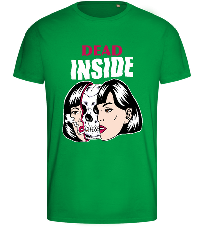 Dead Inside Design - Basic men's fitted t-shirt_MEADOW GREEN_front