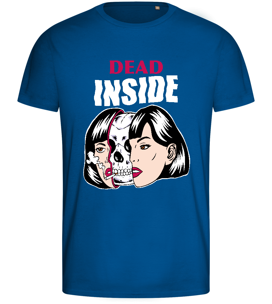 Dead Inside Design - Basic men's fitted t-shirt_ROYAL_front