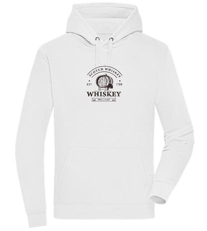 Scotch Whiskey Design - Premium unisex hoodie_WHITE_front