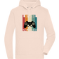 Level Unlocked Game Controller Design - Premium unisex hoodie_LIGHT PEACH ROSE_front