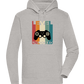 Level Unlocked Game Controller Design - Premium unisex hoodie_ORION GREY II_front