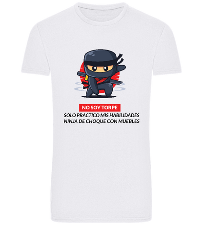 Ninja Design - Basic Unisex T-Shirt_WHITE_front