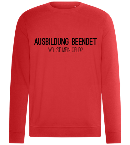 Ausbildung Beendet Text Design - Comfort unisex sweater_RED_front