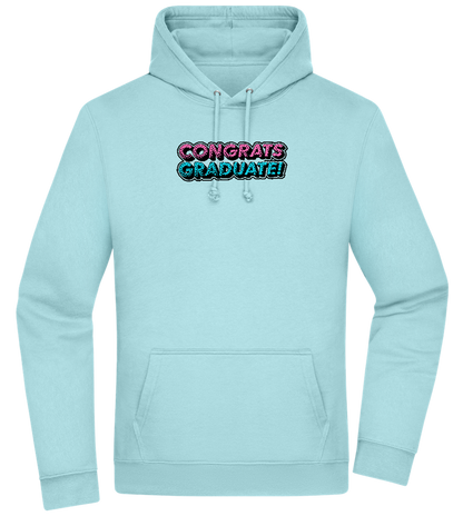 Congrats Graduate Design - Premium Essential Unisex Hoodie_POOL BLUE_front