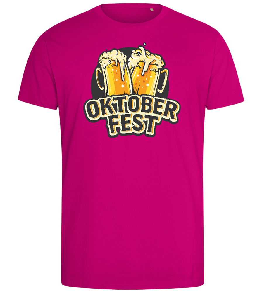 Oktoberfest Beers Design - Comfort men's fitted t-shirt_FUCHSIA_front