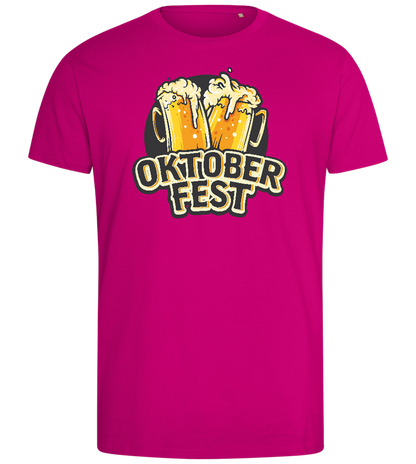 Oktoberfest Beers Design - Comfort men's fitted t-shirt_FUCHSIA_front