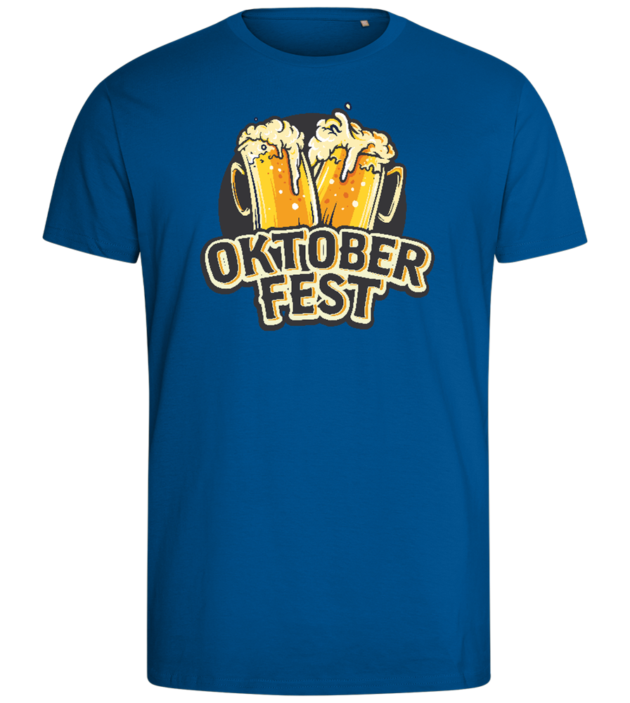 Oktoberfest Beers Design - Comfort men's fitted t-shirt_ROYAL_front