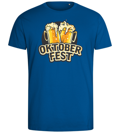 Oktoberfest Beers Design - Comfort men's fitted t-shirt_ROYAL_front