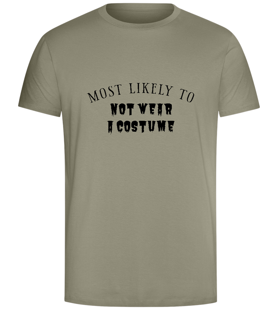 To Not Wear a Costume Design - Comfort Unisex T-Shirt_KHAKI_front