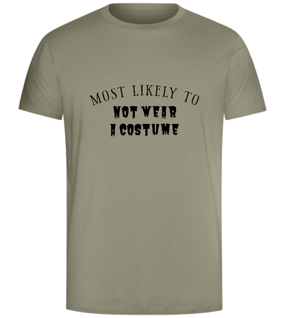 To Not Wear a Costume Design - Comfort Unisex T-Shirt_KHAKI_front