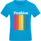 Think Positive Rainbow Design - Comfort kids fitted t-shirt_TURQUOISE_front