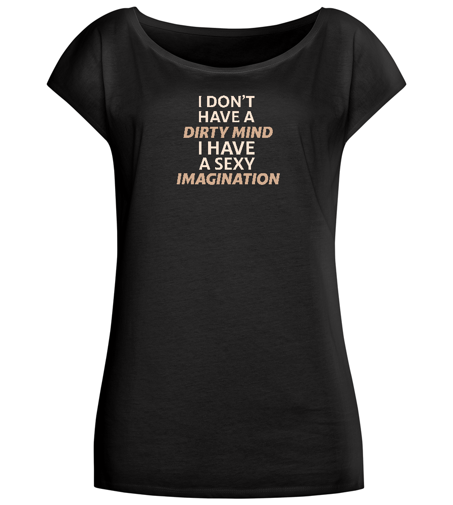 Sexy Imagination Design - Comfort long t-shirt_DEEP BLACK_front