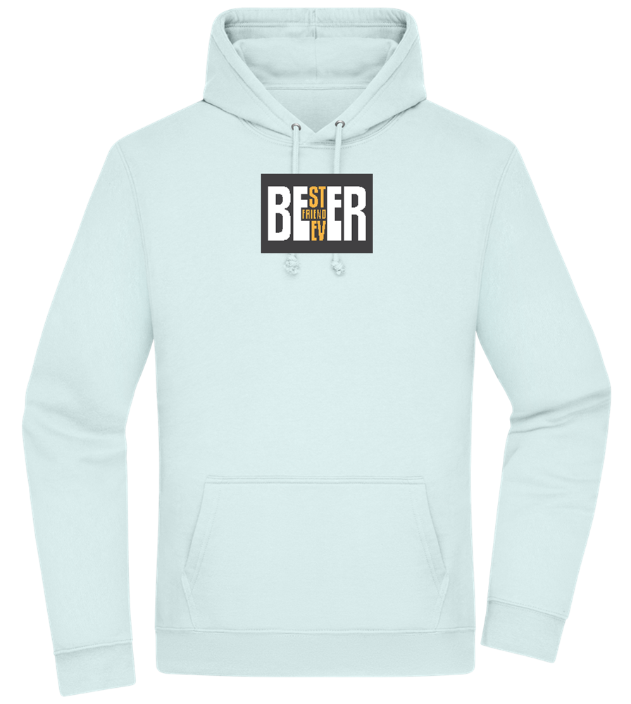 Beer Best Friend Design - Premium Essential Unisex Hoodie_ARCTIC BLUE_front