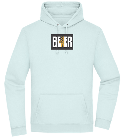 Beer Best Friend Design - Premium Essential Unisex Hoodie_ARCTIC BLUE_front