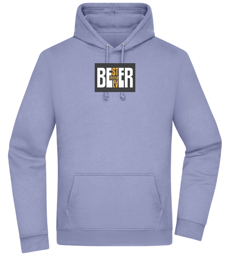 Beer Best Friend Design - Premium Essential Unisex Hoodie_BLUE_front