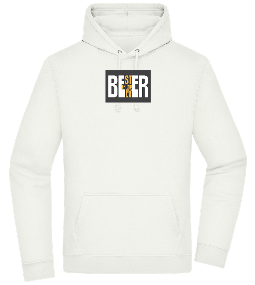 Beer Best Friend Design - Premium Essential Unisex Hoodie_CREAMY GREEN_front