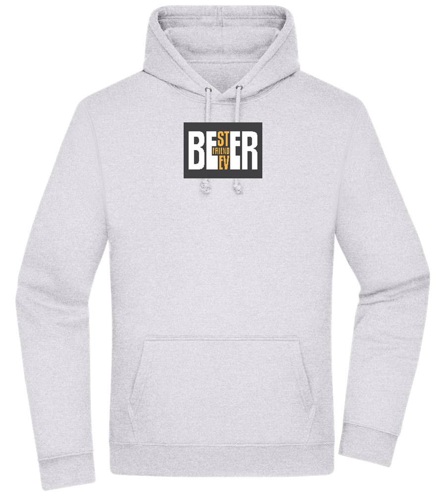 Beer Best Friend Design - Premium Essential Unisex Hoodie_ORION GREY II_front