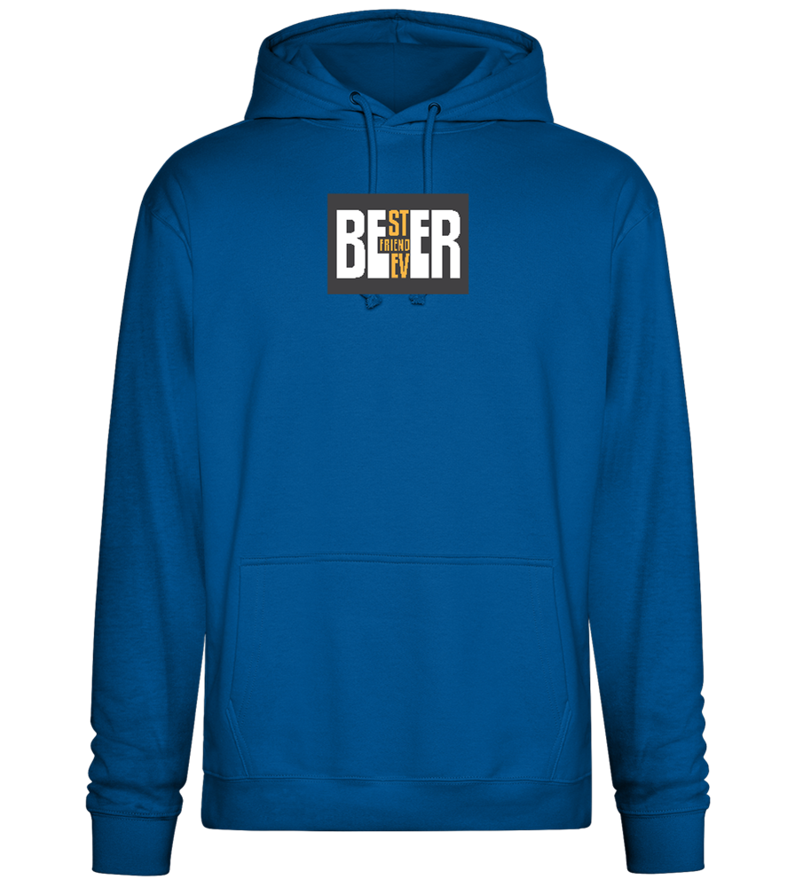 Beer Best Friend Design - Premium Essential Unisex Hoodie_ROYAL_front