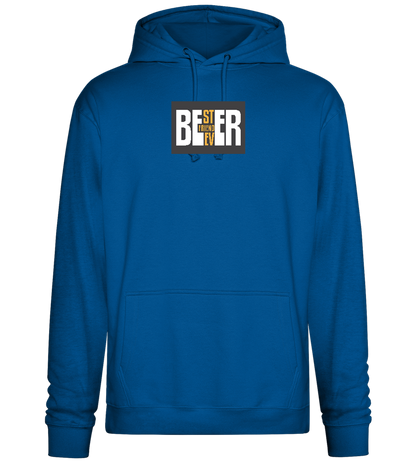 Beer Best Friend Design - Premium Essential Unisex Hoodie_ROYAL_front