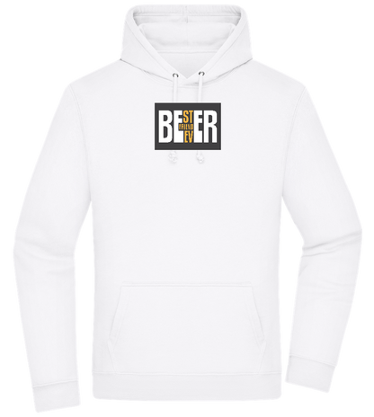 Beer Best Friend Design - Premium Essential Unisex Hoodie_WHITE_front