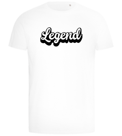 Legend Title Design - Comfort men's t-shirt_WHITE_front