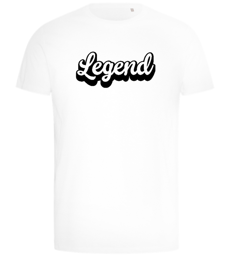 Legend Title Design - Comfort men's t-shirt_WHITE_front