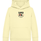 Super Girl Forever Design - Comfort Kids Hoodie_AMARELO CLARO_front