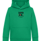 Super Girl Forever Design - Comfort Kids Hoodie_MEADOW GREEN_front