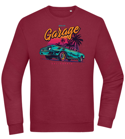 Car Garage Design - Comfort Essential Unisex Sweater_BORDEAUX_front