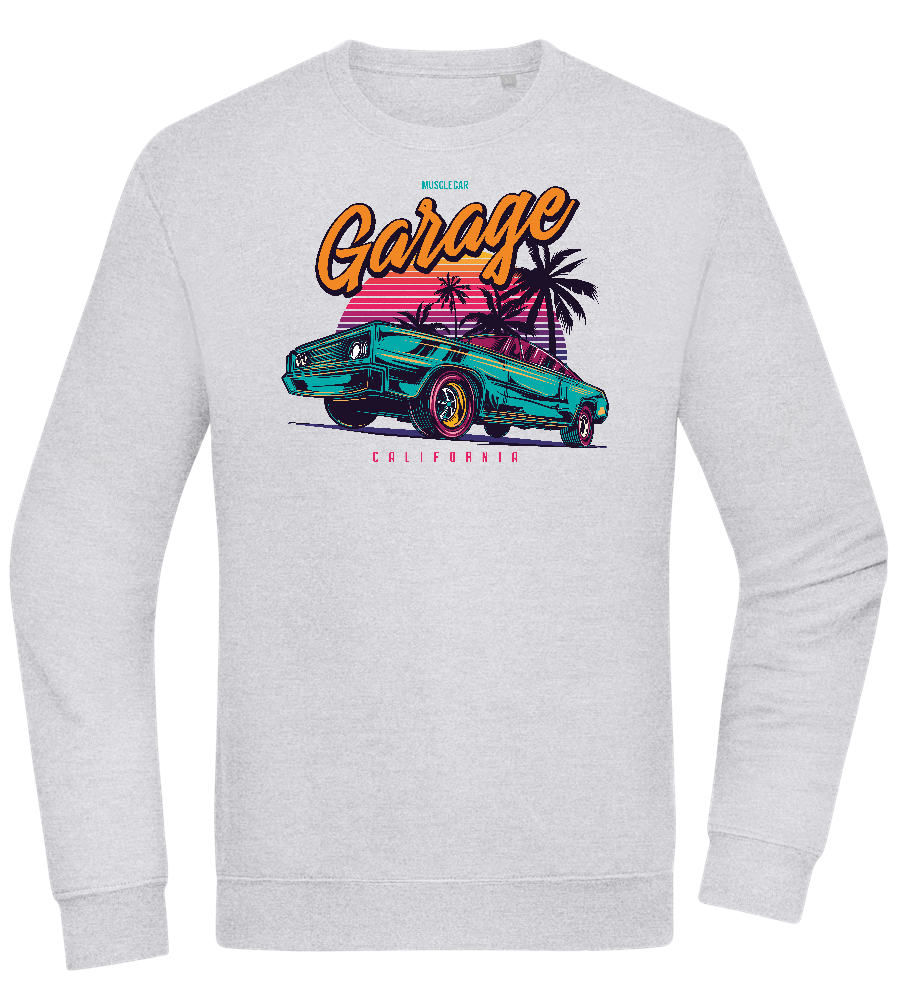 Car Garage Design - Comfort Essential Unisex Sweater_ORION GREY II_front