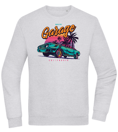 Car Garage Design - Comfort Essential Unisex Sweater_ORION GREY II_front