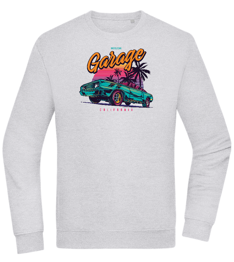 Car Garage Design - Comfort Essential Unisex Sweater_ORION GREY II_front