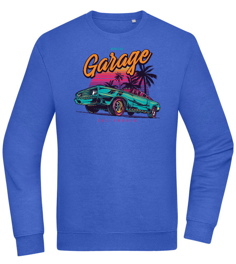 Car Garage Design - Comfort Essential Unisex Sweater_ROYAL_front