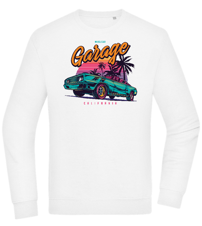 Car Garage Design - Comfort Essential Unisex Sweater_WHITE_front