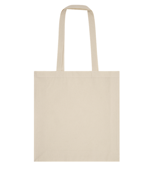 Essential cotton shopping bag_BEIGE_front