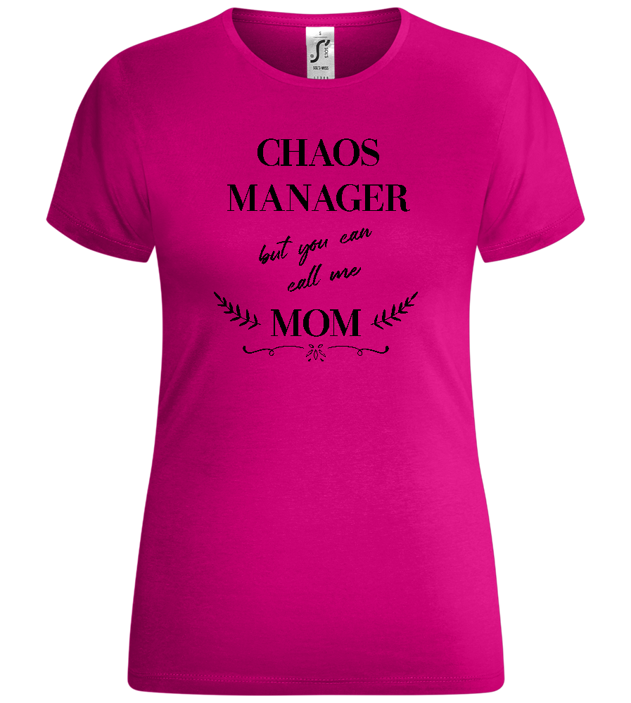 You Can Call Me Mom Design - Comfort women's t-shirt_FUCHSIA_front