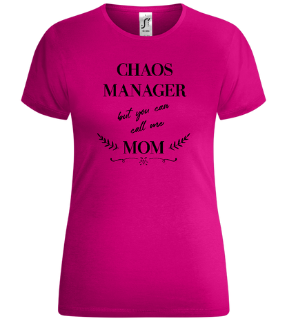 You Can Call Me Mom Design - Comfort women's t-shirt_FUCHSIA_front