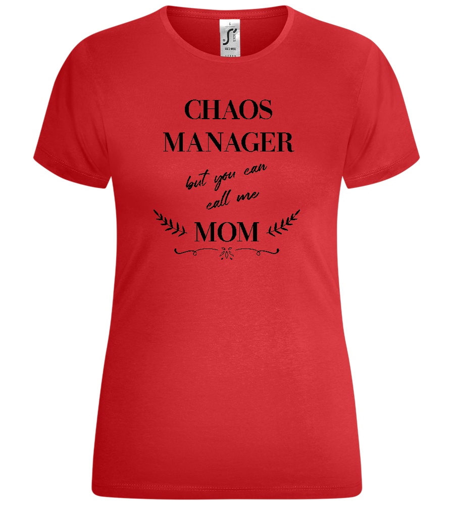 You Can Call Me Mom Design - Comfort women's t-shirt_RED_front