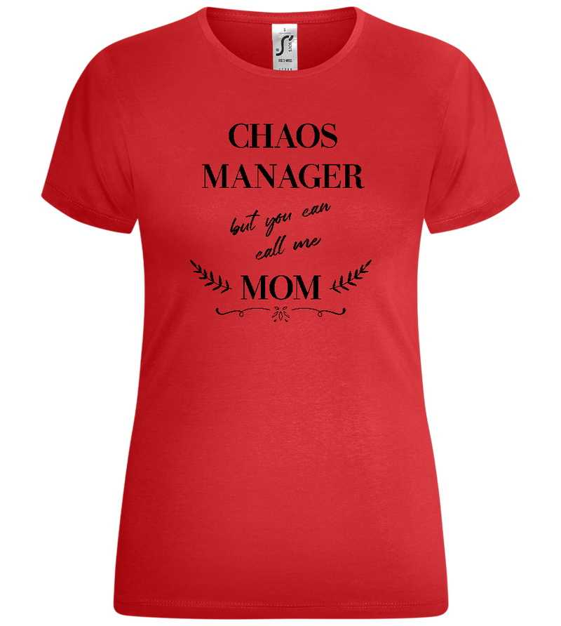 You Can Call Me Mom Design - Comfort women's t-shirt_RED_front