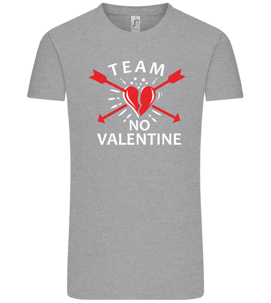 Team No Valentine Broken Design - Comfort Unisex T-Shirt_ORION GREY_front