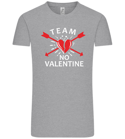 Team No Valentine Broken Design - Comfort Unisex T-Shirt_ORION GREY_front