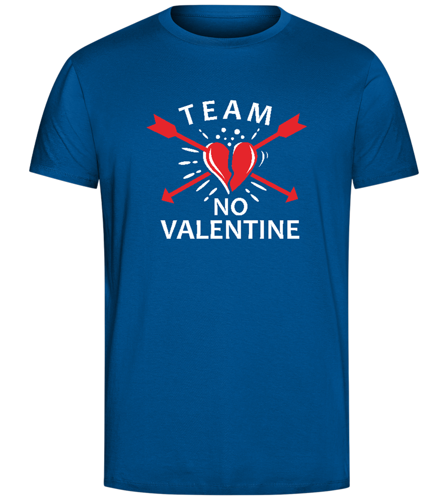 Team No Valentine Broken Design - Comfort Unisex T-Shirt_ROYAL_front