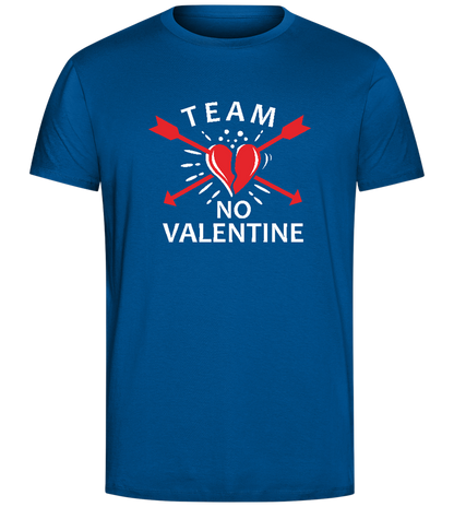 Team No Valentine Broken Design - Comfort Unisex T-Shirt_ROYAL_front