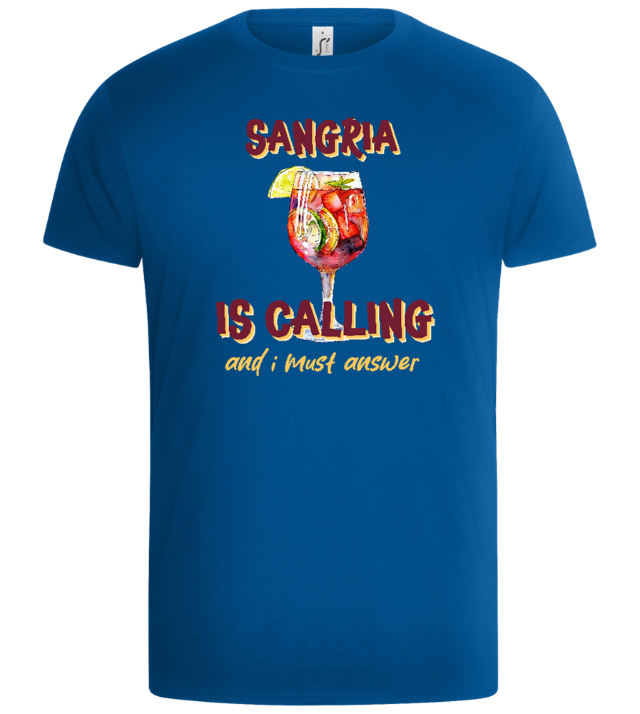 Answering Sangria's Call Design - Basic Unisex T-Shirt_ROYAL_front