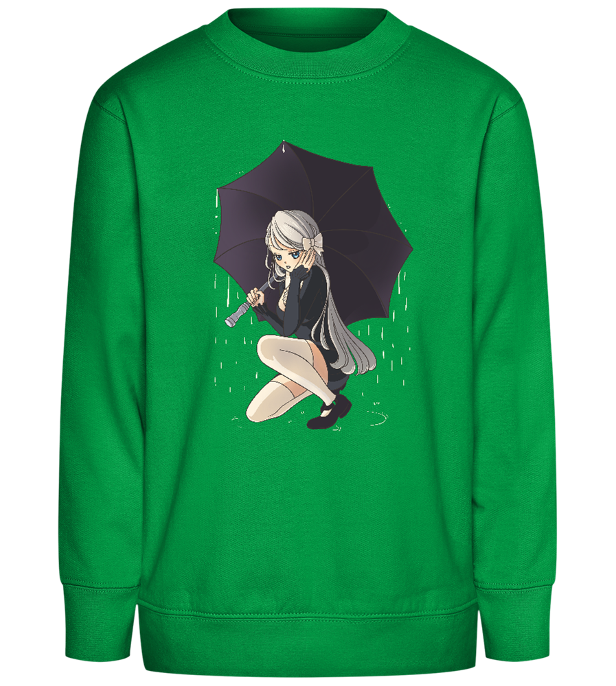 Shelter from the Rain Design - Comfort Kids Sweater_MEADOW GREEN_front