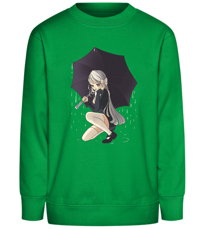 Shelter from the Rain Design - Comfort Kids Sweater_MEADOW GREEN_front