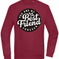 You Are My Best Friend Forever Design - Comfort Essential Unisex Sweater_BORDEAUX_front